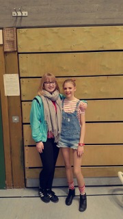 Foto Einzelkür (Lara Michael mit einer Ihrer Trainerinnen, Vanessa Stolle)